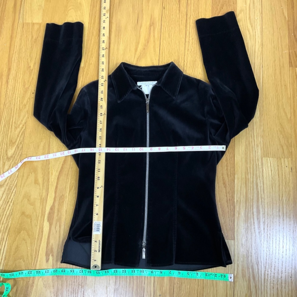 Vertigo Paris Jacket Black Velvet 90s 00s (L) - Picture 7 of 7